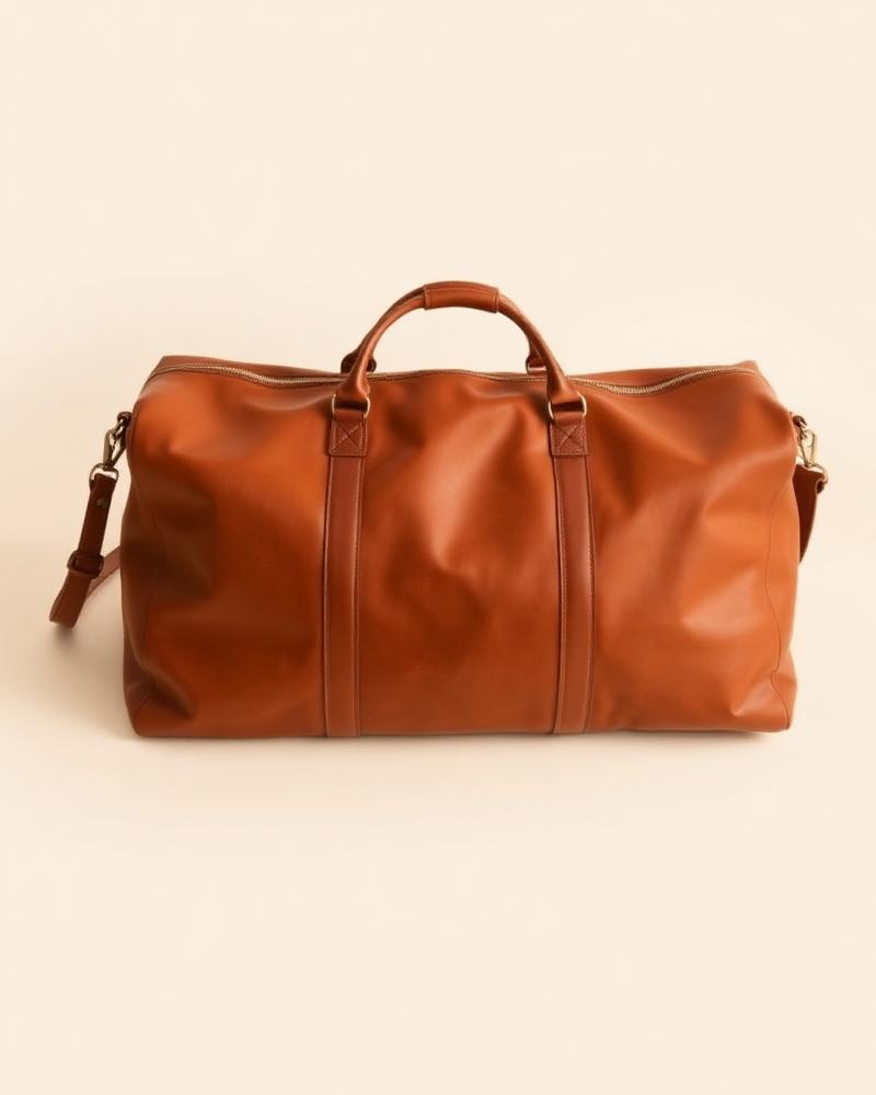 Tan Leather Weekender